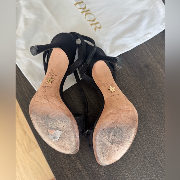Christian Dior Dway Heeled Sandal Logo 34 black - Picture 5 of 13